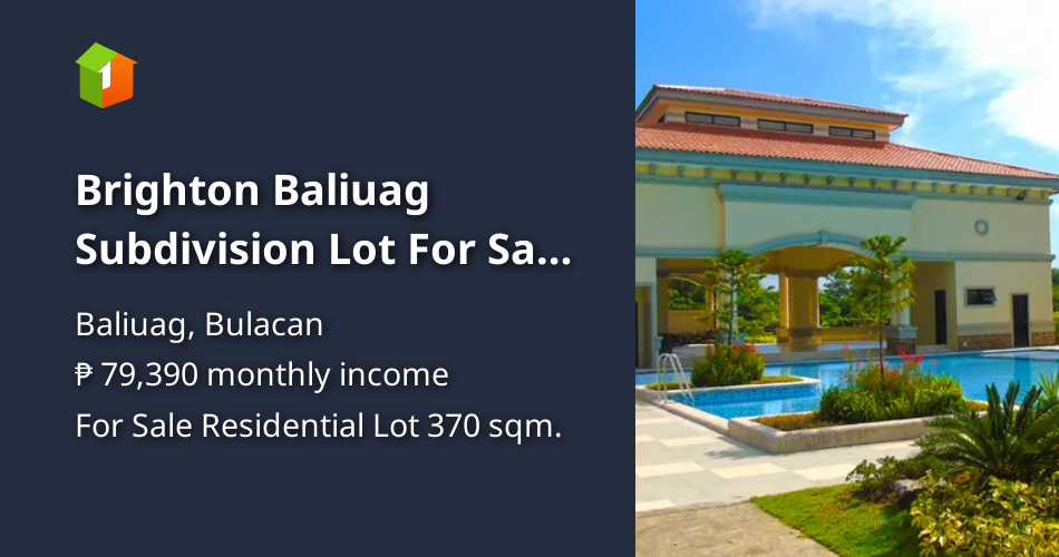 Brighton Baliuag Subdivision Lot For Sale Bulacan [Lot 🚜] (December