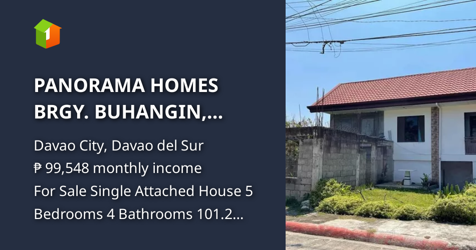 PANORAMA HOMES BRGY. BUHANGIN, DAVAO CITY, DAVAO DEL SUR [Houses and Lots 🏘️] (October 2024) in