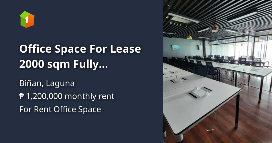 Office Space For Lease 2000 sqm Fully Furnished Southwoods City ...