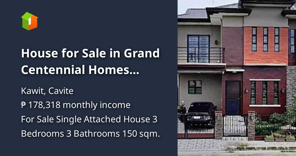 House for Sale in Grand Centennial Homes Kawit Cavite [Houses and Lots 🏘️] (October 2024) in