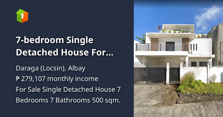 7bedroom Single Detached House For Sale in Daraga (Locsin) Albay