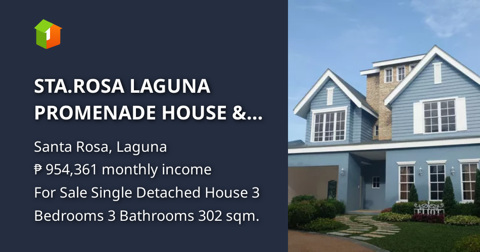 STA.ROSA LAGUNA PROMENADE HOUSE & LOT FOR SALE FURNISHED HOUSE & LOT