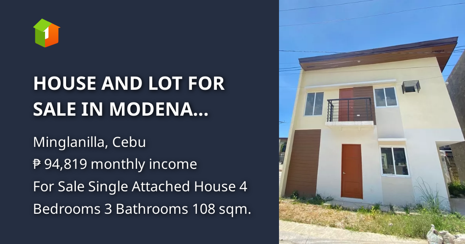 HOUSE AND LOT FOR SALE IN MODENA MINGLANILLA [House and Lot 🏘️] (June