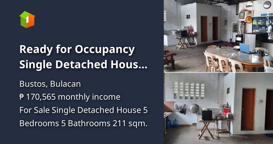 Ready for Occupancy Single Detached House in Bustos Bulacan [House and