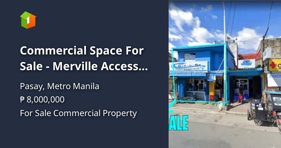 Commercial Space For Sale Merville Access Road, Pasay City