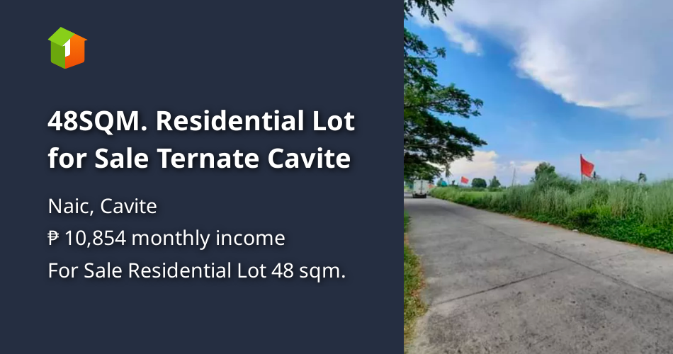 48SQM. Residential Lot for Sale Ternate Cavite [Lot 🚜] (August 2024) in