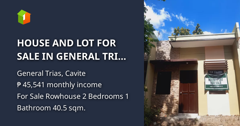HOUSE AND LOT FOR SALE IN GENERAL TRIAS CAVITE [House and Lot 🏘️