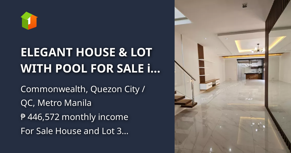 ELEGANT HOUSE & LOT WITH POOL FOR SALE in DON ENRIQUE HEIGHTS [House