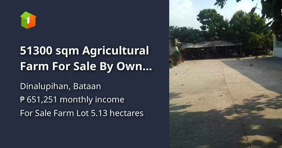 51300 sqm Agricultural Farm For Sale By Owner in Dinalupihan Bataan