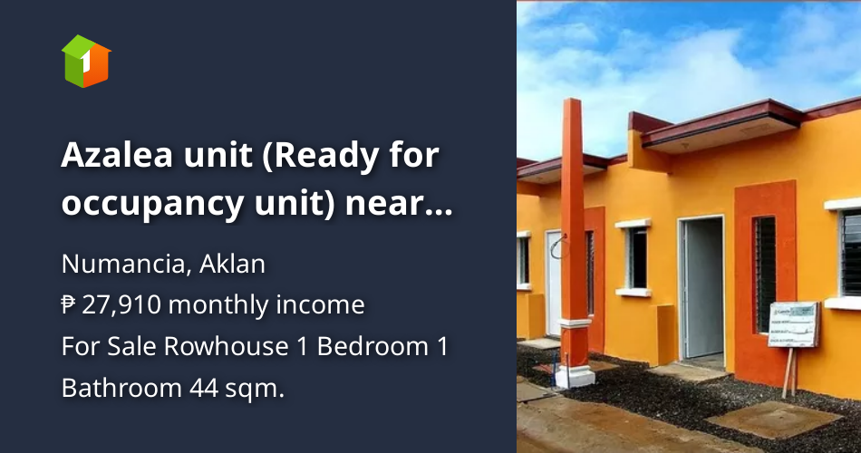 Azalea unit (Ready for occupancy unit) near Boracay Island [Houses and ...
