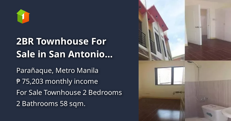 2BR Townhouse For Sale in San Antonio Paranaque Forth Estate Dreamland