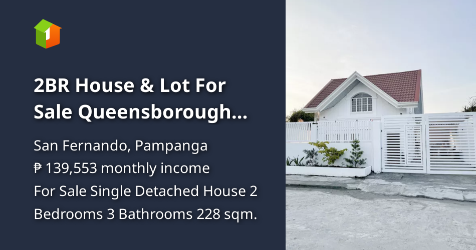 2BR House & Lot For Sale Queensborough San Jose San Fernando Pampanga