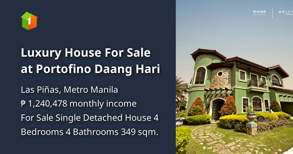 Luxury House For Sale at Portofino Daang Hari [Houses and Lots 🏘️