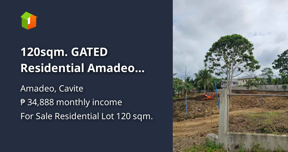 120sqm. Residential Lot in AmadeoTagaytay Cavite [Lot 🚜] (June 2024