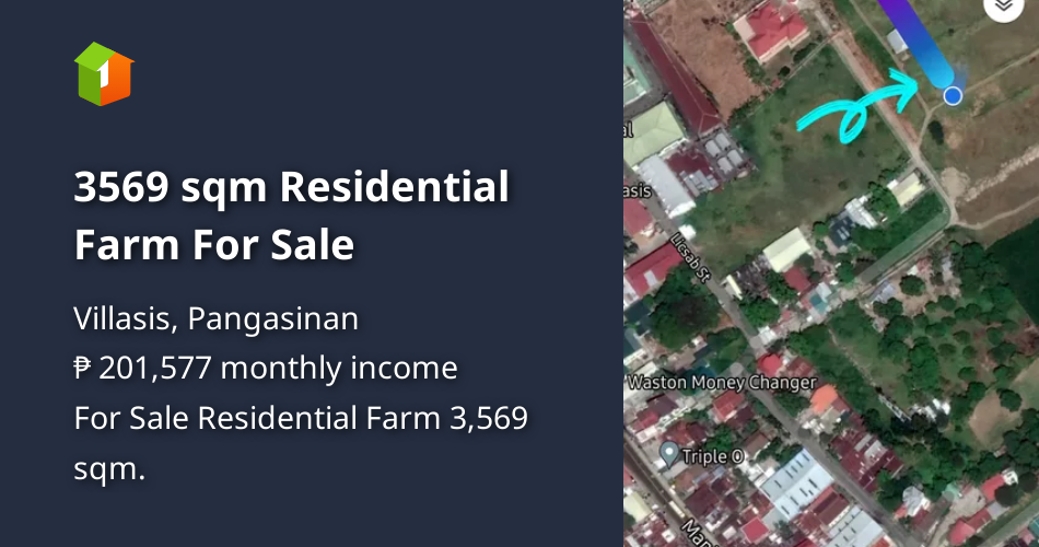 3569 sqm Residential Farm For Sale [Lot 🚜] (February 2022) in Villasis