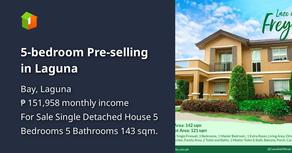 5bedroom Preselling in Laguna [House and Lot 🏘️] (April 2022) in Bay
