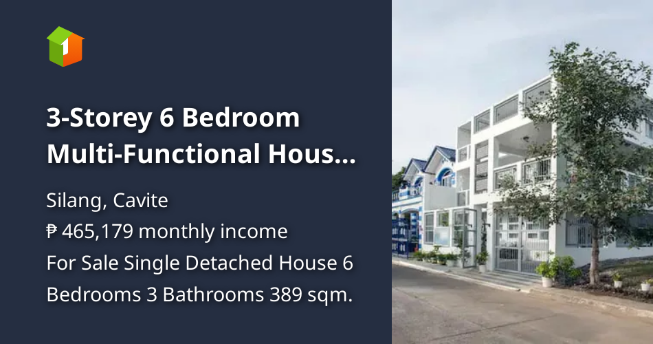 3-Storey 6 Bedroom Multi-Functional House for Sale in Silang Cavite ...