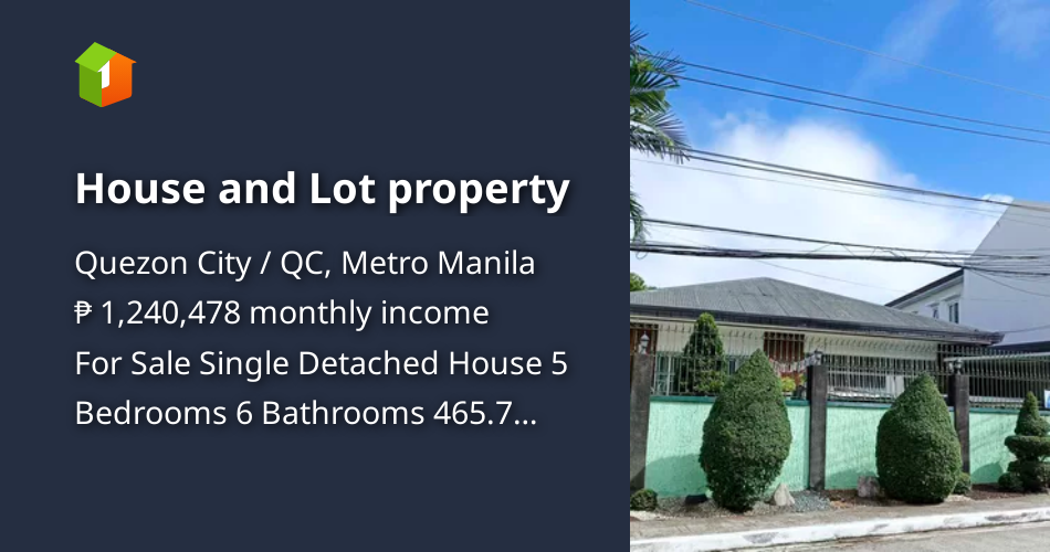 House and Lot property [Houses and Lots 🏘️] (April 2024) in Quezon City