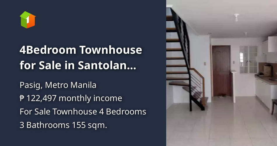 4Bedroom Townhouse for Sale in Santolan Pasig Generating [House
