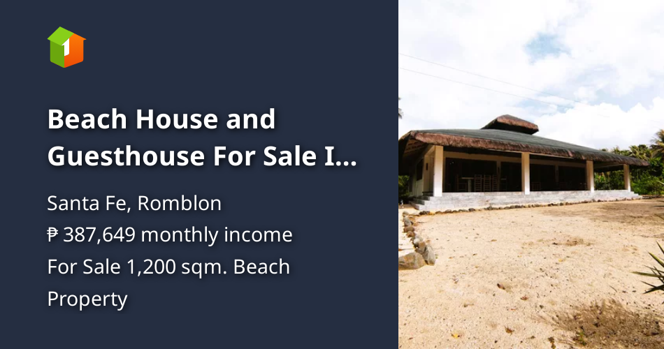 Beach House and Guesthouse For Sale In Santa Fe, Tablas Romblon [Beach