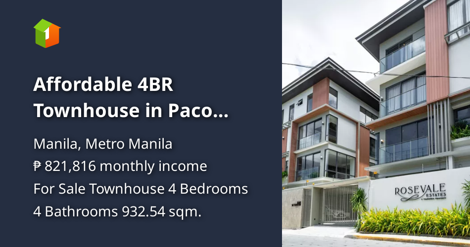 Affordable 4BR Townhouse in Paco Manila [House and Lot 🏘️] (January