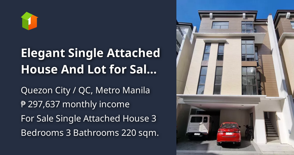 Elegant Single Attached House And Lot for Sale in Culiat, Quezon City