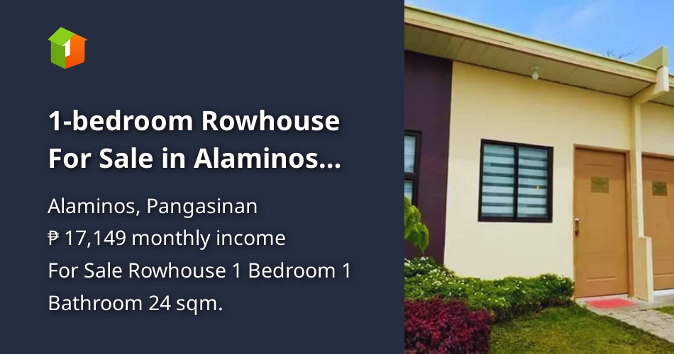 1bedroom Rowhouse For Sale in Alaminos Pangasinan [House and Lot 🏘️] (December 2022) in