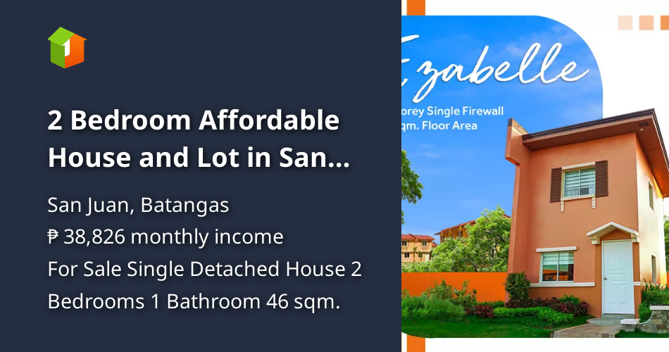 2 Bedroom Affordable House and Lot in San Juan Batangas [House and Lot 🏘️] (August 2021) in San