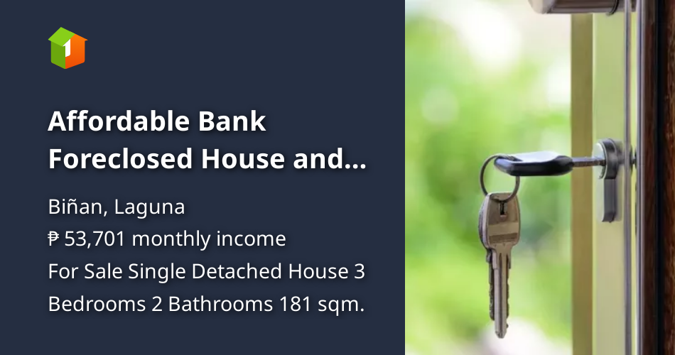Affordable Bank Foreclosed House and Lot Binan Laguna RFO [House and Lot 🏘️] (July 2024) in