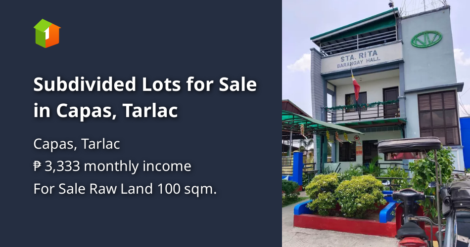 Subdivided Lots for Sale in Capas, Tarlac [Lot 🚜] (September 2024) in