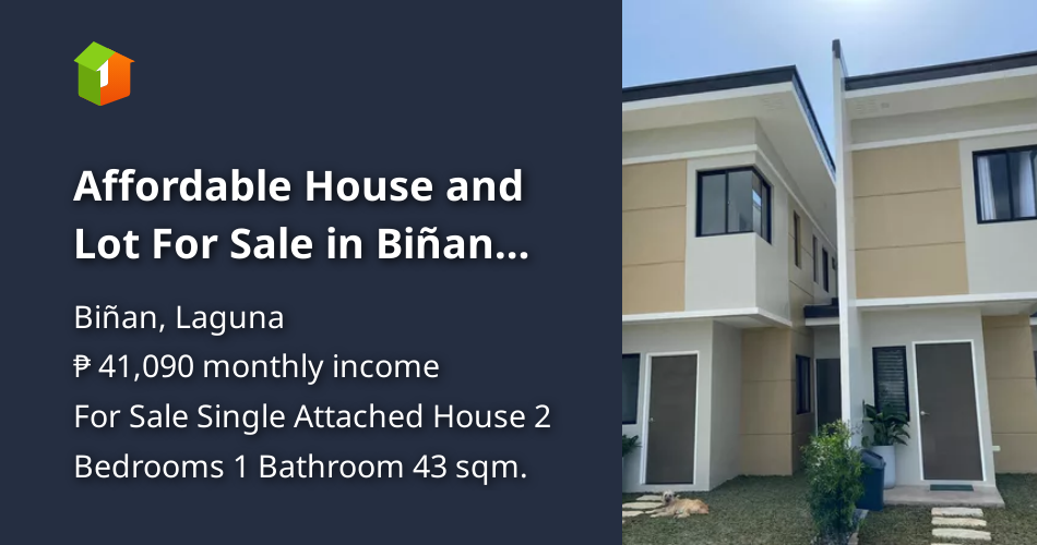 Affordable House and Lot For Sale in Biñan Laguna PagIBIG Financing
