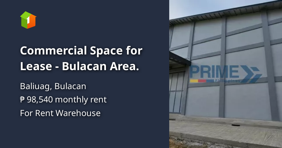 Commercial Space for Lease Bulacan Area. Properties 🏭