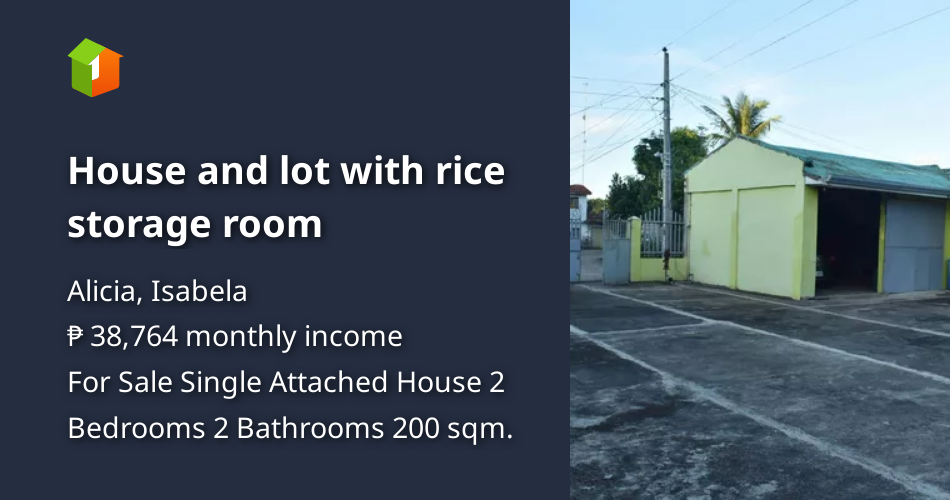 House and lot with rice storage room [House and Lot 🏘️] (October 2022