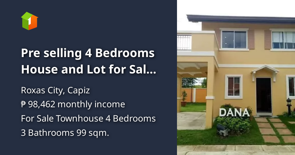 Pre selling 4 Bedrooms House and Lot for Sale in Roxas City, Capiz