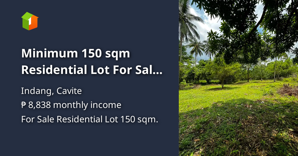 Minimum 150 sqm Residential Lot For Sale in Indang Cavite [Lots 🚜