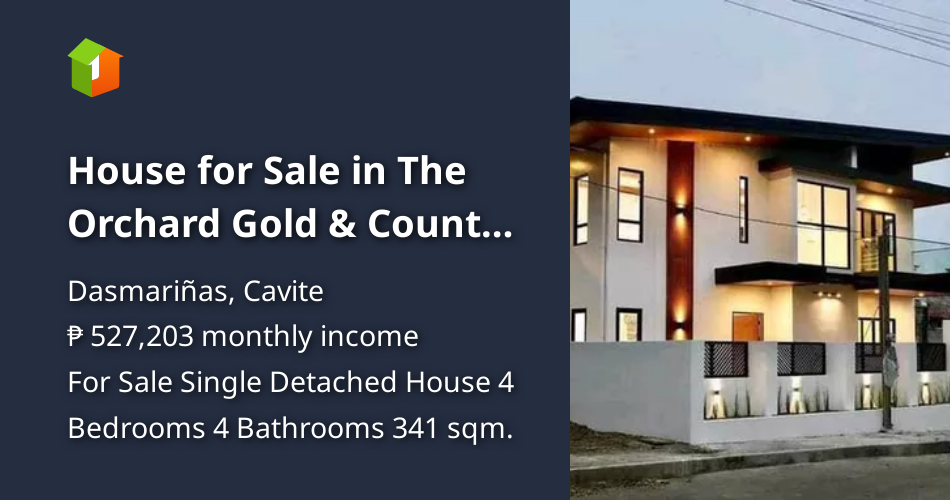 House for Sale in The Orchard Gold & Country Club Dasmarinas Cavite