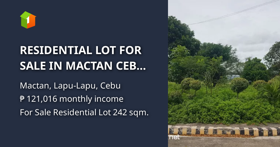 RESIDENTIAL LOT FOR SALE IN MACTAN CEBU CITY [Lot 🚜] (June 2023) in