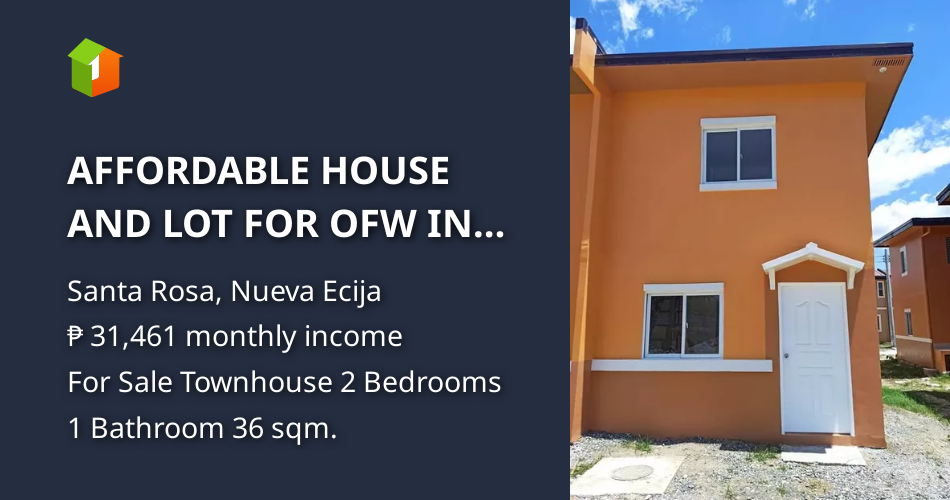 AFFORDABLE HOUSE AND LOT FOR OFW IN LESSANDRA STA ROSA NUEVA ECIJA