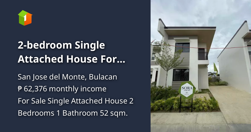 2bedroom Single Attached House For Sale in San Jose del Monte Bulacan
