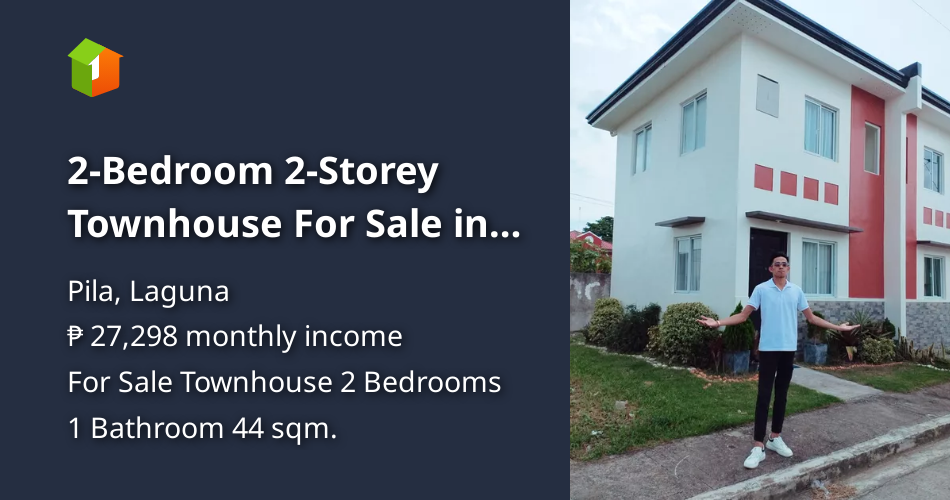 2Bedroom 2Storey Townhouse For Sale in Pila Laguna [House and Lot 🏘️