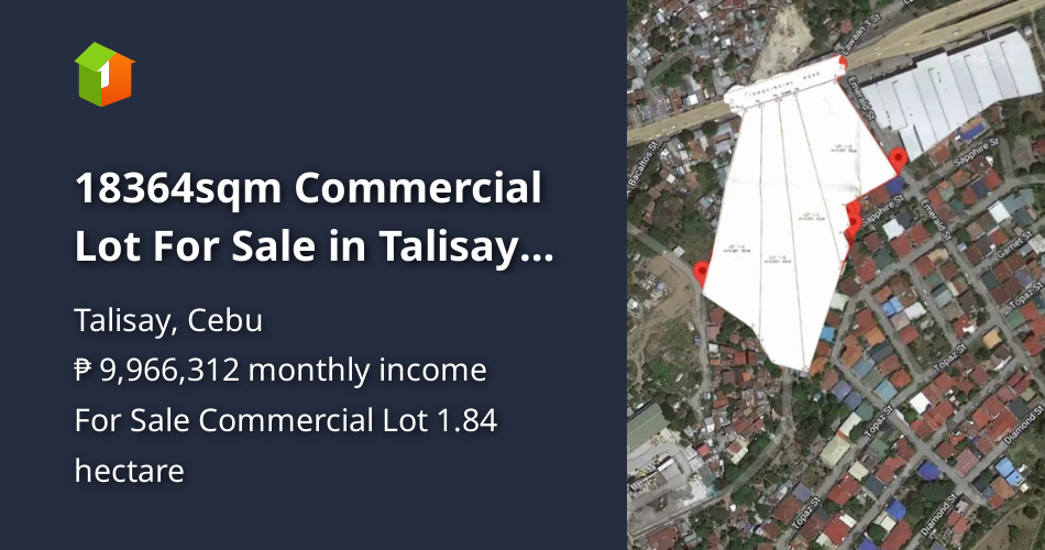 18364sqm Commercial Lot For Sale in Talisay City Cebu [Lot 🚜] (March