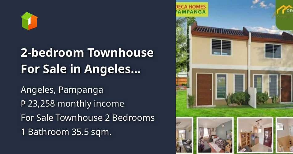 2bedroom Townhouse For Sale in Angeles Pampanga [House and Lot 🏘️