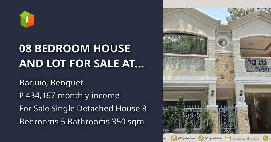 08 BEDROOM HOUSE AND LOT FOR SALE AT PETERSVILLE, CAMP 7, BAGUIO CITY