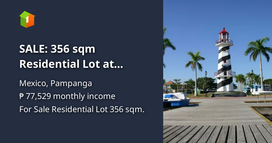 Foreclosed 356 sqm Residential Lot For Sale at The Lakeshore, Pampanga