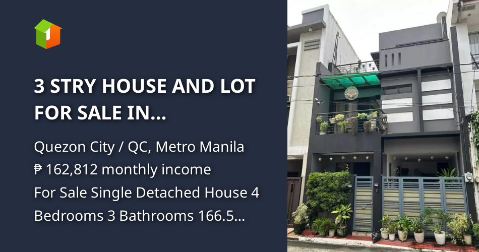 3 STRY HOUSE AND LOT FOR SALE IN CONGRESSIONAL AVE QC NEAR SM NORTH