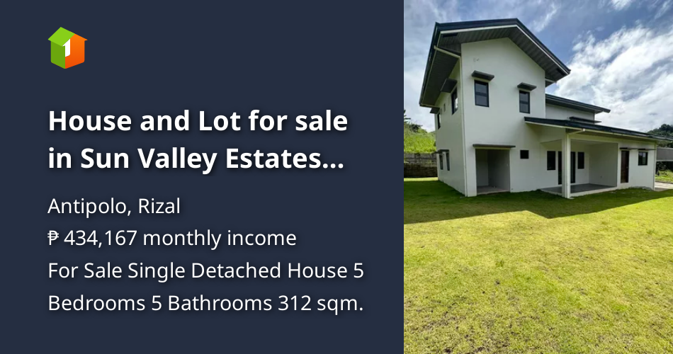 House and Lot for sale in Sun Valley Estates Antipolo Rizal in Hidden