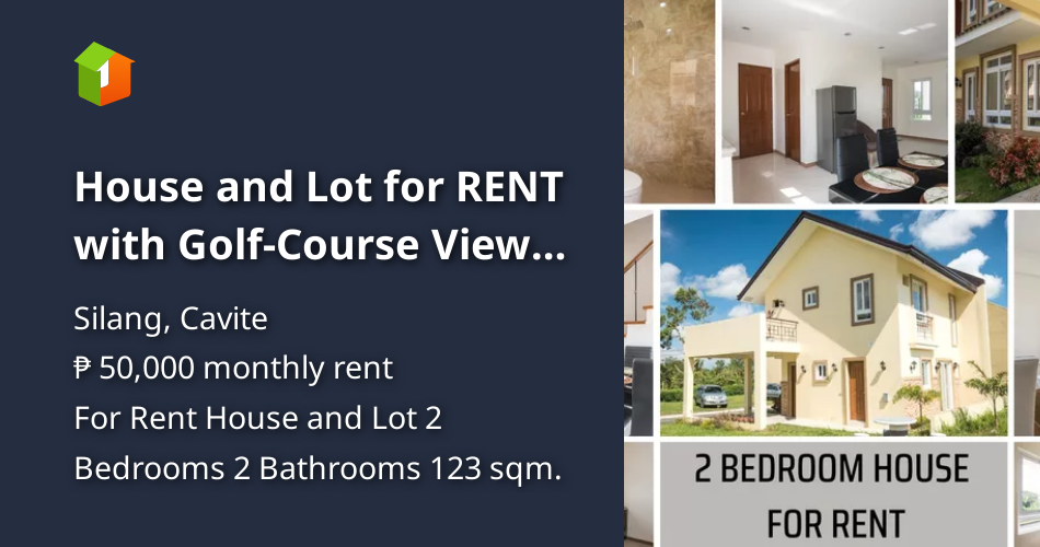 House and Lot for RENT with GolfCourse View near Tagaytay [House and