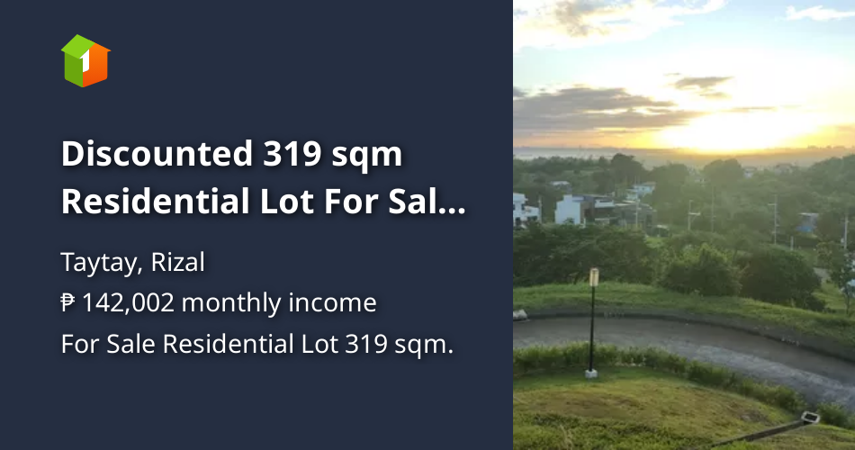 Lot for sale in Taytay Rizal Amarilyo Crest at Havila Townscape [Lot