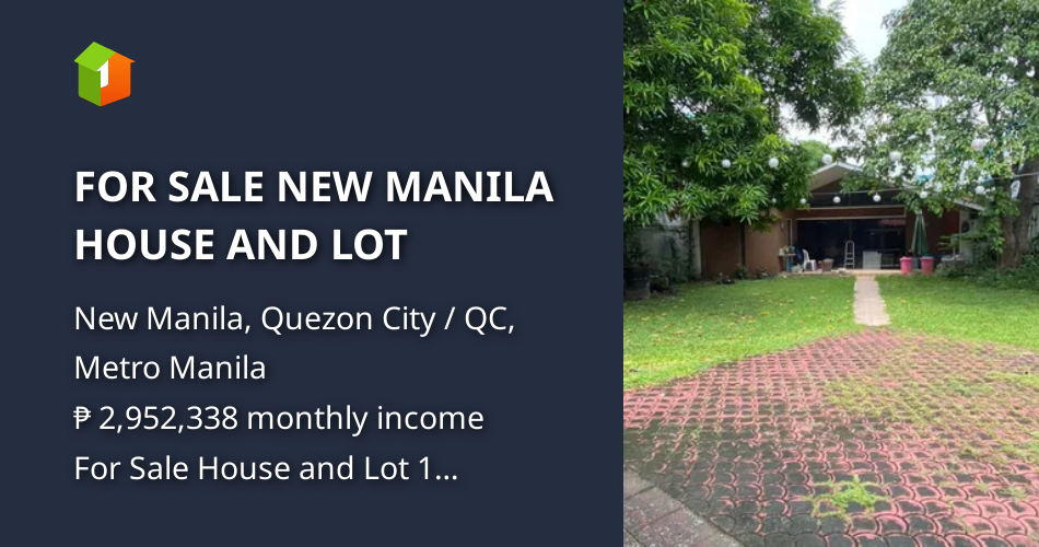 FOR SALE NEW MANILA HOUSE AND LOT [House and Lot 🏘️] (June 2023) in New