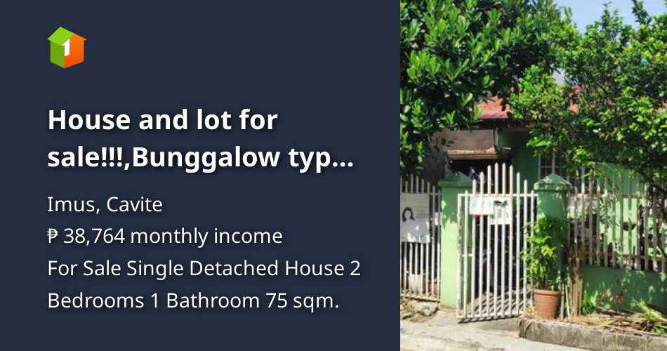 House and lot for sale!!!,Bunggalow type 75sqm [House and Lot 🏘️